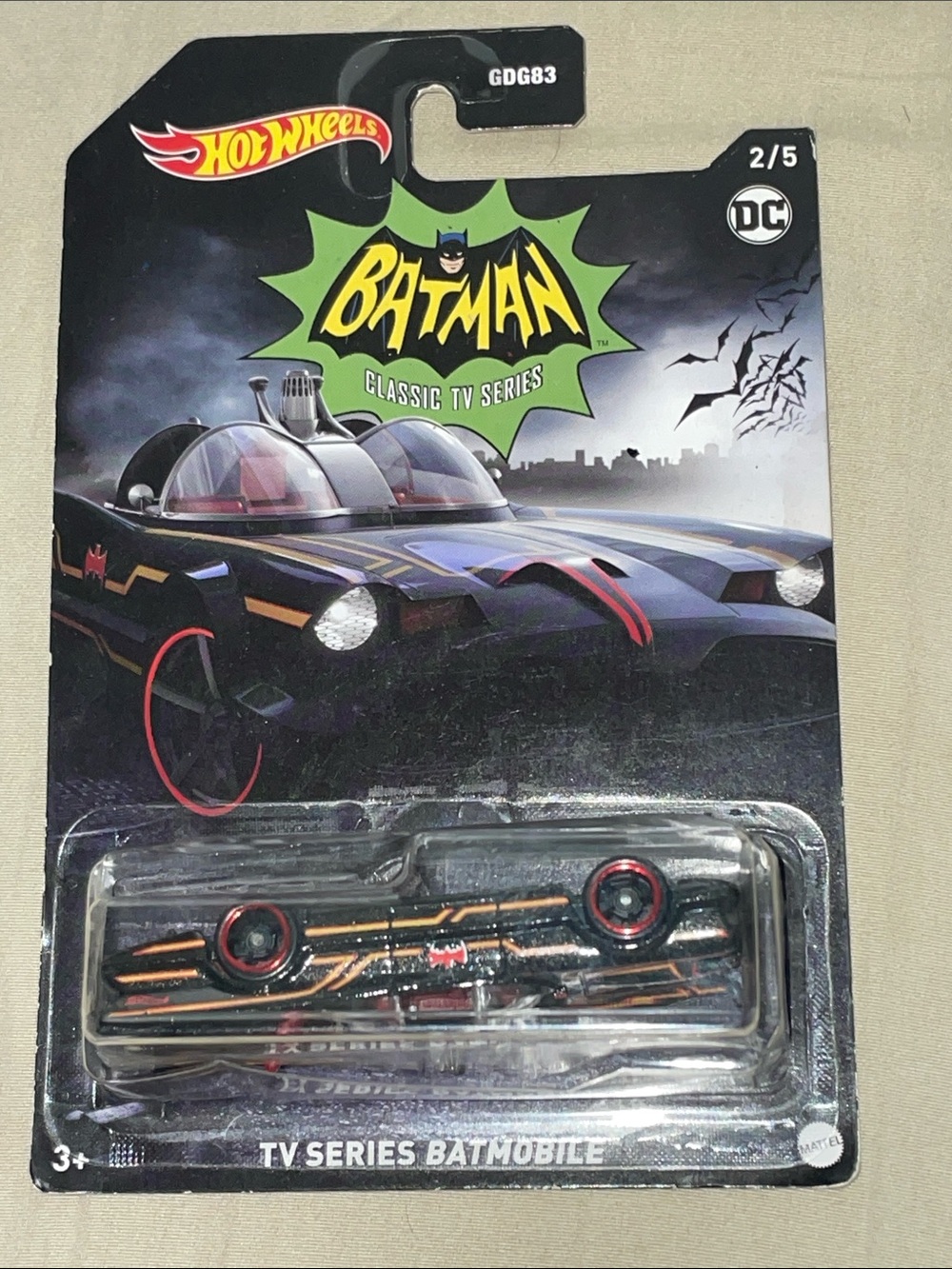ERROR Hot Wheels Batman Classic TV Series Batmobile - DC Batman 2/5
